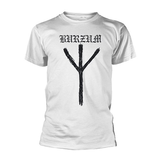 Cover for Burzum · Rune (White) (T-shirt) [size S] (2019)