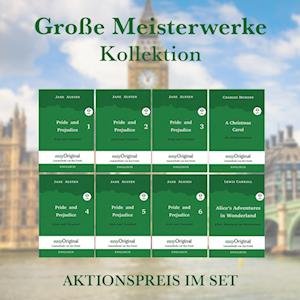 Cover for Jane Austen · Große Meisterwerke Kollektion Softcover (Bücher + 8 MP3 Audio-CDs) - Lesemethode von Ilya Frank - Zweisprachige Ausgabe Englisch-Deutsch (Book) (2023)