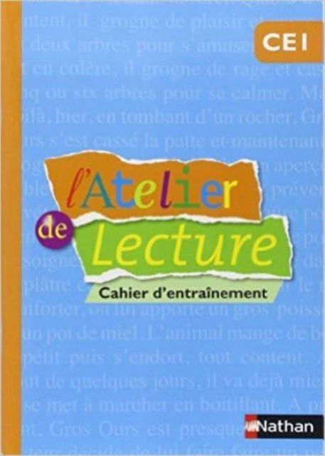 Cover for M Descouens · Alain Bentolila  LAtelier de lecture  Cahier dentraineme (Book) (2012)