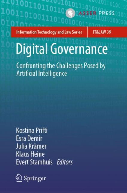 Cover for Digital Governance: Confronting the Challenges Posed by Artificial Intelligence - Information Technology and Law Series (Hardcover Book) [2024 edition] (2024)