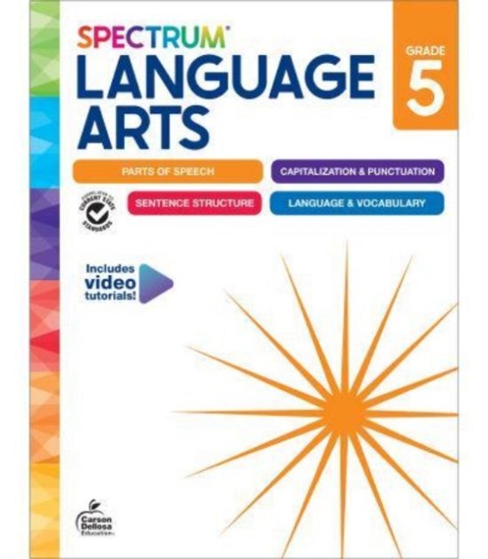 Cover for Spectrum · Spectrum Language Arts Workbook Grade 5 (Paperback Book) (2024)