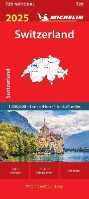 Cover for Michelin · Switzerland 2025 - Michelin National Map 729 (Map) (2025)