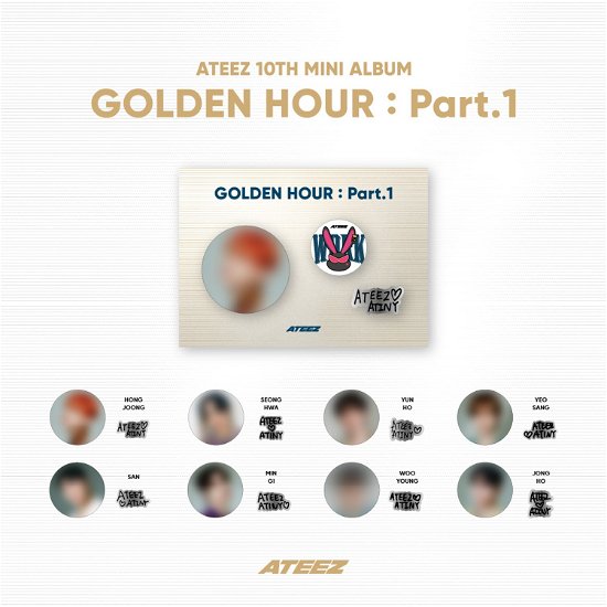 Cover for ATEEZ · Golden Hour pt. 1 - Badge Set (Anstecker) [Wooyoung Version] (2024)