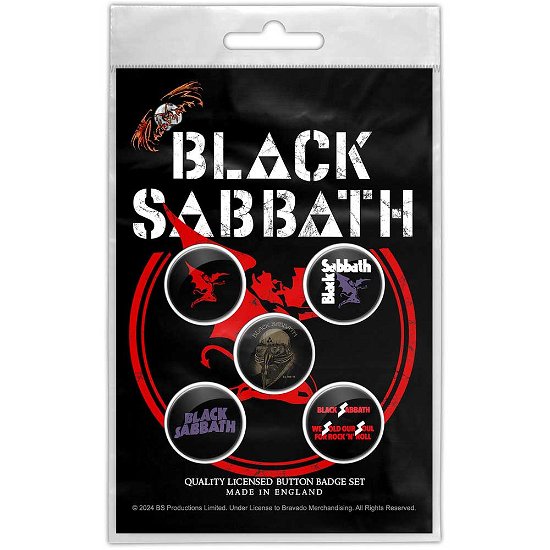 Cover for Black Sabbath · Black Sabbath Button Badge Pack: Red Devil (MERCH)