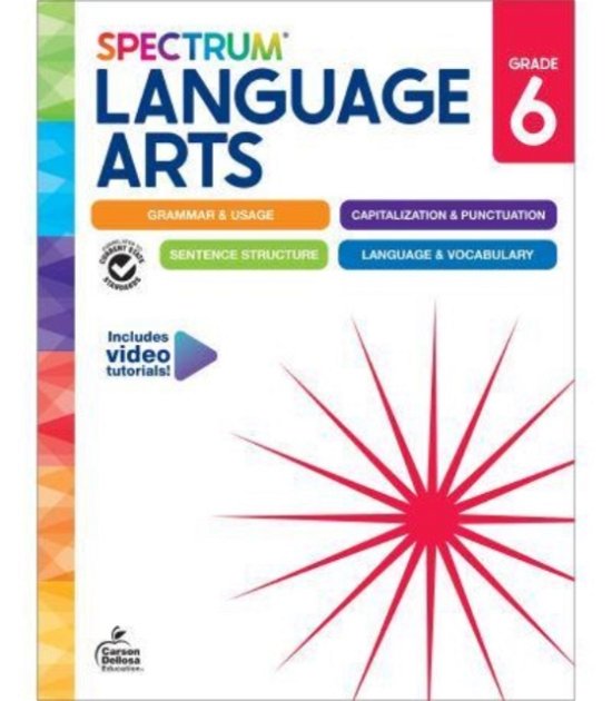 Cover for Spectrum · Spectrum Language Arts Workbook Grade 6 (Paperback Book) (2024)