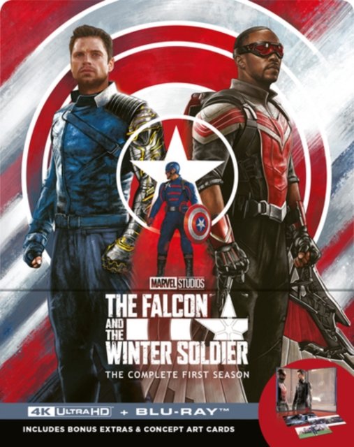 Falcon  Winter Soldier Uhd BD Stlbk · Marvels The Falcon And The Winter Soldier (Steelbook) (Disney+ Original) (Includes Artcards) (Blu-ray) (2024)