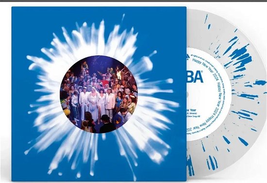 Cover for Abba · Happy New Year (Lp) (Ltd Edn) (LP) [Clear &amp; Blue Splattered edition] (2023)