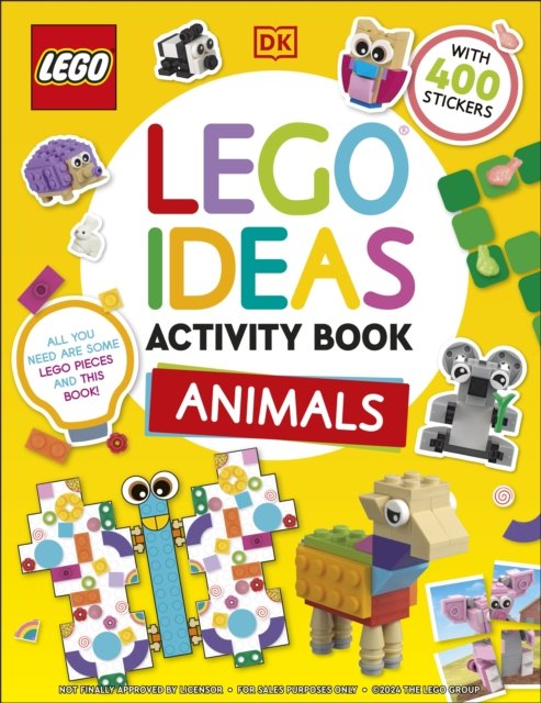 Cover for Dk · LEGO Ideas Activity Book Animals: Packed with LEGO Building and Sticker Activities and Fun Facts. With 400 Stickers! (Taschenbuch) (2025)