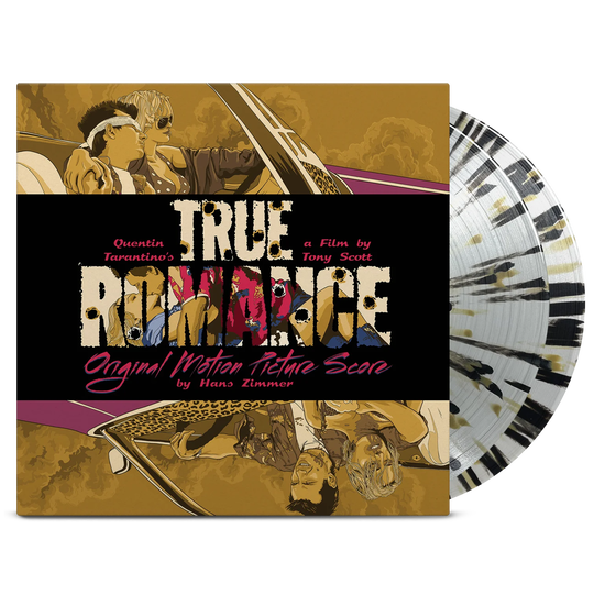 Cover for Hans Zimmer · True Romance (LP) [Clear with Black &amp; Gold Splatter edition] [Gatefold] (2025)