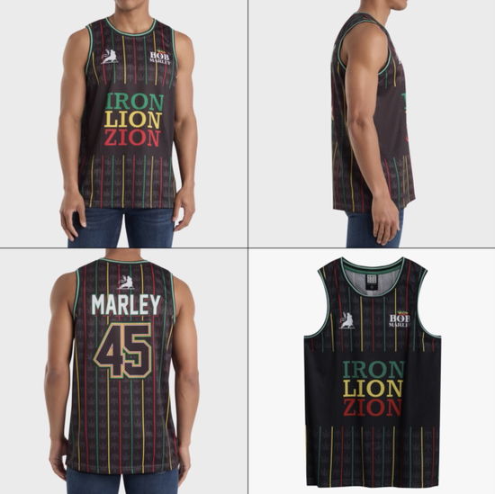 Cover for Bob Marley · Bob Marley Iron Lion Zion Black Basketball Jersey X Large (T-shirt) (2025)