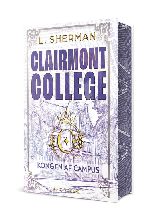 Cover for L. Sherman · Clairmont College: Kongen af campus - Sprayed edges (Hæftet bog) [2. udgave] (2025)