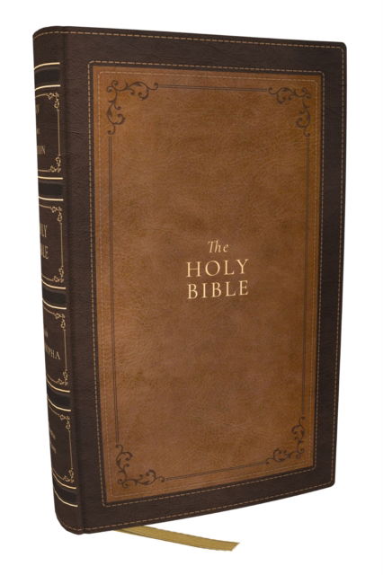 Cover for Thomas Nelson · 1611 KJV with Apocrypha, Brown Leathersoft: Holy Bible (Lederbuch) (2025)