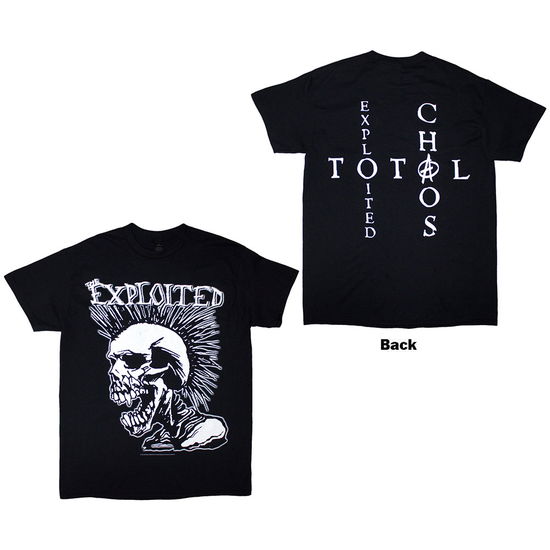 Cover for Exploited - The · The Exploited Unisex T-Shirt: Mohican Skull (Black) (Back Print) (T-shirt) [size S]