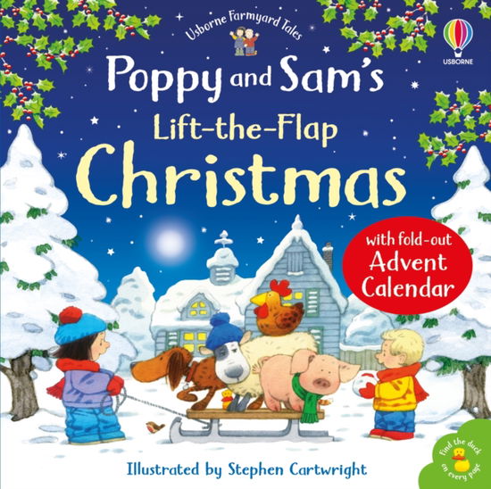 Cover for Heather Amery · Poppy and Sam's Lift-the-Flap Christmas with Advent Calendar - Farmyard Tales Poppy and Sam (Hardcover Book) (2025)