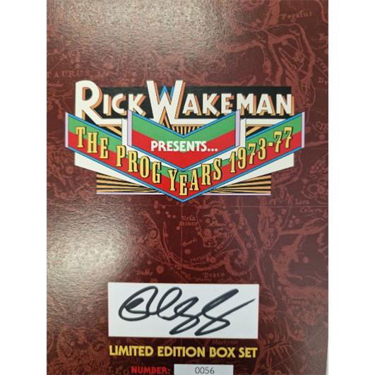 Cover for RICK WAKEMAN · The Prog Years 1973 – 1977 (CD/DVD) [Signed &amp; Handnumbered edition] (2024)