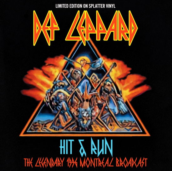 Cover for Def Leppard · Hit &amp; Run (Orange &amp; Aqua Splatter Vinyl) (LP) (2024)