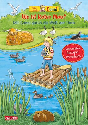 Conni Gelbe Reihe (Beschäftigungsbuch): Wo ist Kater Mau? - Hanna Sörensen - Książki - Carlsen - 9783551521460 - 26 września 2024