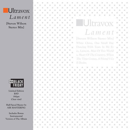 Lament - Ultravox - Music - CHRYSALIS RECORDS - 0840401702468 - November 29, 2024