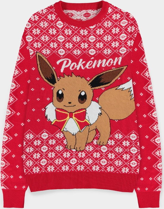 Cover for Pokémon Sweatshirt Christmas Jumper Evoli  Größe L (Spielzeug) (2024)