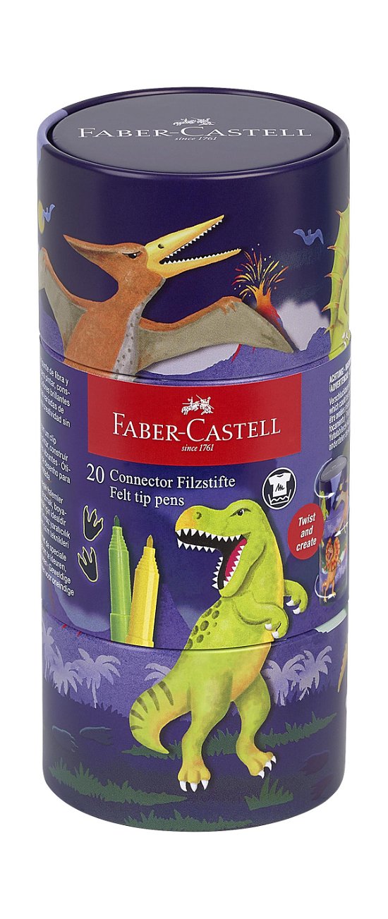 Cover for Faber · Faber-castell - Felt-tip Pen Connector Dinosaur (155546) (Toys)