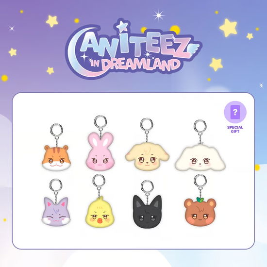 Cover for ATEEZ · Aniteez In Dreamland - Mini Face Keyring (Avaimenperä) [JJONGbear] (2025)