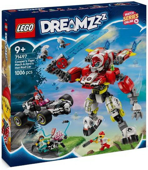 Cover for Lego · Dreamzzz - Cooper\'s Tiger Mech &amp; Zero\'s Hot Rod Car (71497) (Toys)