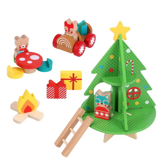 Cover for Petit Collage · Christmas Treehouse Wooden Play Set (Lelut) (2025)