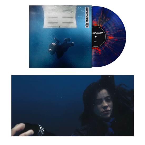 Cover for Billie Eilish · Hit Me Hard and Soft (LP) [Limited Blue &amp; Orange Splatter Bio-Vinyl edition] (2025)