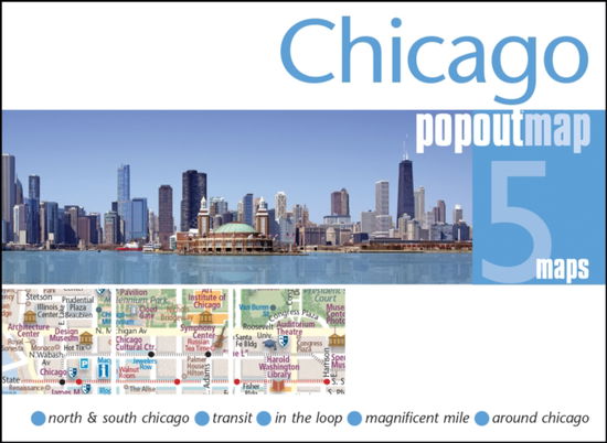 Cover for PopOut Maps · Chicago PopOut Map: Pocket size, pop up, city map of Chicago - PopOut Maps (Map) (2025)
