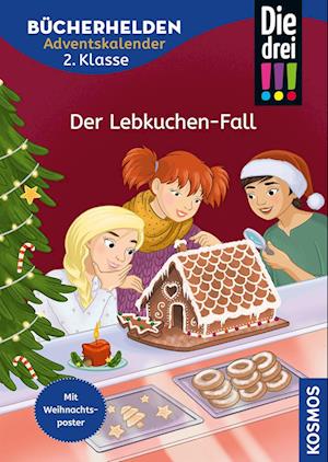 Cover for Anne Scheller · Die drei !!!, Bücherhelden 2. Klasse, Adventskalender, Der Lebkuchen-Fall (Buch) (2024)