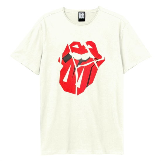 Cover for The Rolling Stones · Rolling Stones Hackney Diamonds Tongue Amplified Vintage White Small T Shirt (T-shirt)