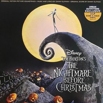 OST Nightmare Before Christmas · The Nightmare Before Christmas (Original Soundtrack) (LP) [Bone & Aqua Coloured Vinyl edition] (2023)