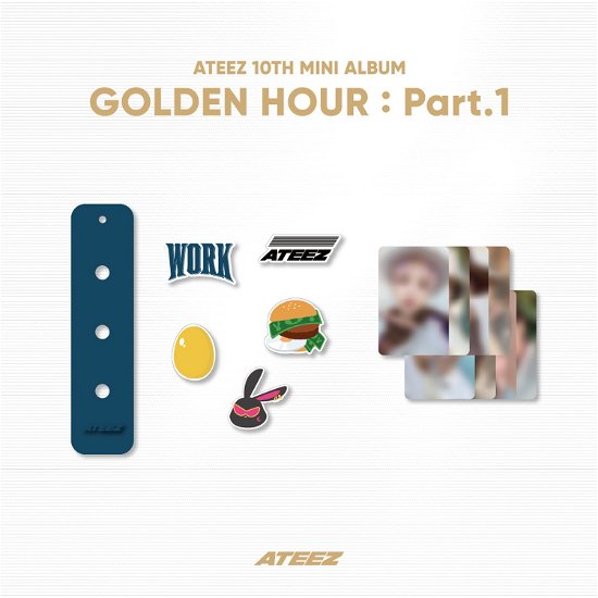 Cover for ATEEZ · Golden Hour pt. 1 - Silicone Charm Keyring Set (Armbånd) (2024)