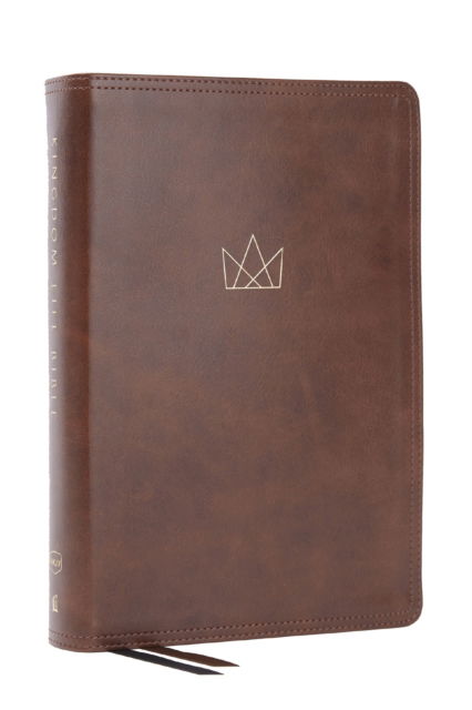 Cover for Thomas Nelson · Kingdom Life Bible: Joining God's Mission to Save the World (NKJV, Brown Leathersoft, Red Letter, Comfort Print, Thumb Indexed) (Lederbuch) (2025)