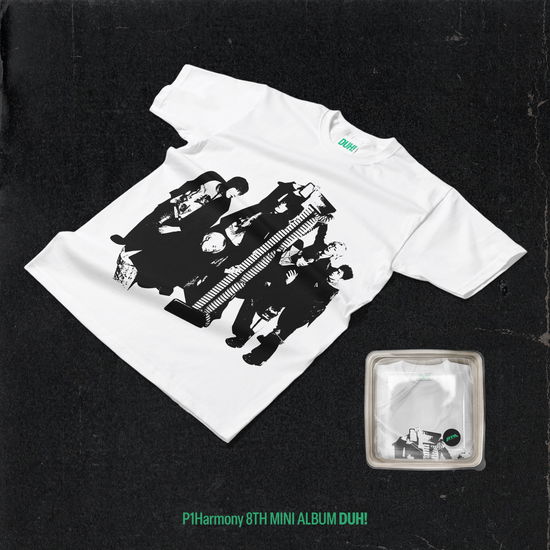 Cover for P1HARMONY · DUH! - White T-shirt (CDCD/t-shirt) [size OneSize] [Plain White T-shirt edition] (2025)