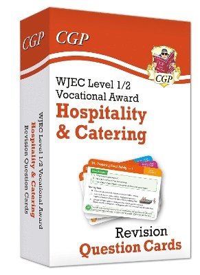 Cover for CGP Books · New WJEC Level 1/2 Vocational Award in Hospitality &amp; Catering: Revision Question Cards - CGP Level 1/2 Vocational Awards (Hardcover bog) (2025)