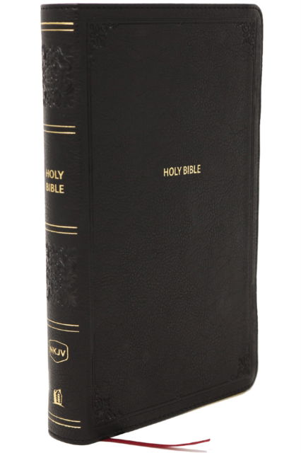 Cover for Thomas Nelson · NKJV Giant Print End-of-Verse Reference Bible, Black Leathersoft, Red Letter, Comfort Print (Thumb Indexed): Holy Bible (Lederbuch) (2025)