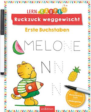 Cover for Angela Wiesner · Lernraupe – Ruckzuck weggewischt! Erste Buchstaben (Book) (2025)