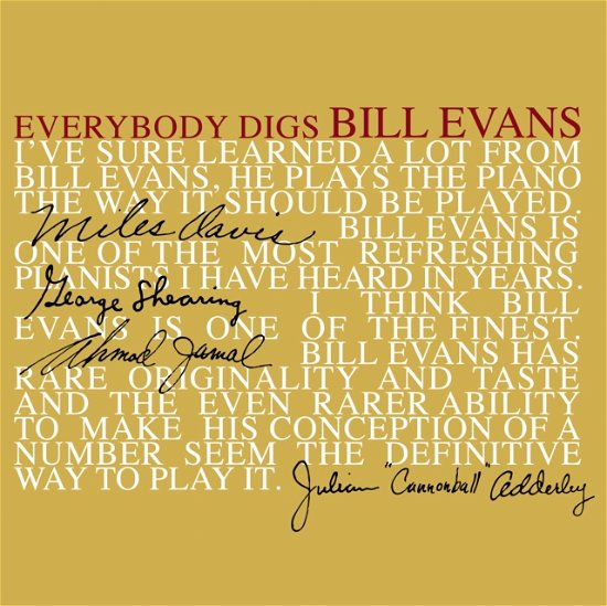 Cover for Bill Evans Trio · Everybody Digs Bill Evans (Grey Marble Vinyl) (LP) (2024)
