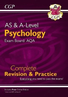 Cover for CGP Books · New A-Level Psychology: AQA Complete Revision &amp; Practice with Online Edition (For exams from 2027) (Bok) (2025)