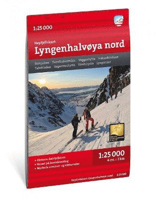 Cover for Lyngenhalvoya nord - Hoyfjellskart - High alpine map (Map) (2023)