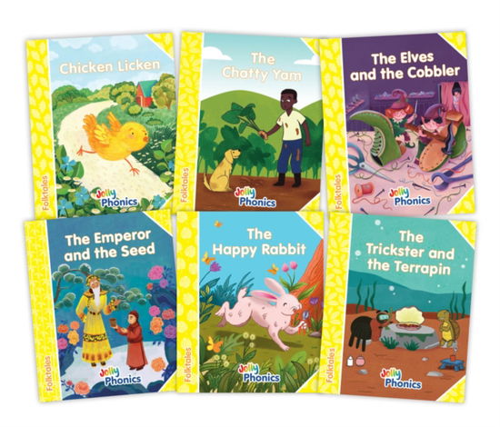 Jolly Phonics Folktales Yellow Readers (Level 2) Complete Set (1-6): in Precursive Letters - Emily Guille-Marrett - Books - Jolly Learning Ltd - 9781835821527 - September 30, 2025