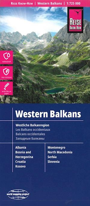 Cover for Reise Know-How · World Mapping Project: Western Balkans (Innbunden bok) (2024)