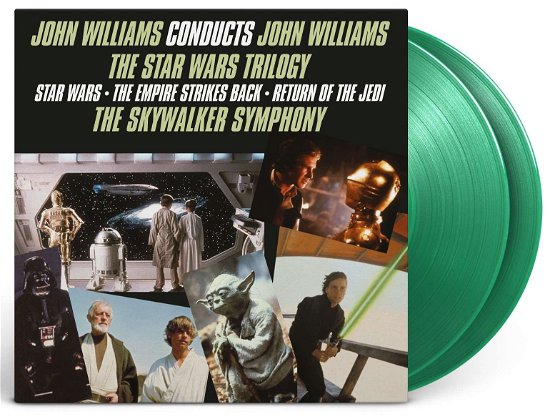 Cover for John Williams · John Williams Conducts John Williams - The Star Wars Trilogy (LP) [Translucent Green Coloured Vinyl edition] (2024)
