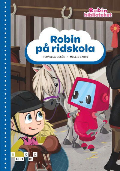 Cover for Pernilla Gesén · Robin på ridskola blå nivå (Paperback Book) (2025)