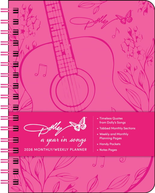 Cover for Andrews McMeel Publishing · Dolly Parton A Year in Songs Deluxe Organizer 2026 Weekly Planner Calendar (Calendar) (2025)