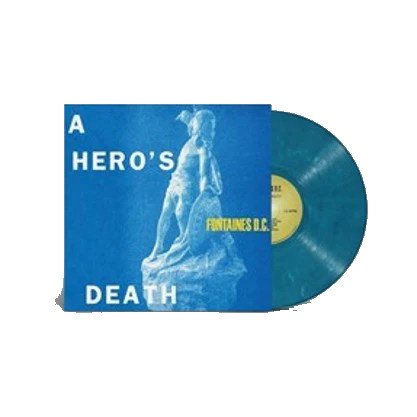 Cover for Fontaines D.C. · A Hero's Death (LP) [Blue &amp; White Swirl Vinyl edition] (2023)