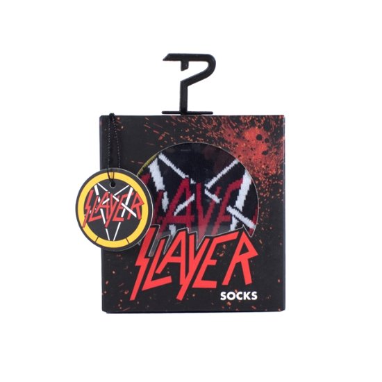 Slayer Crew Socks In Gift Box (One Size) - Slayer - Merchandise - SLAYER - 0841657007543 - April 30, 2024