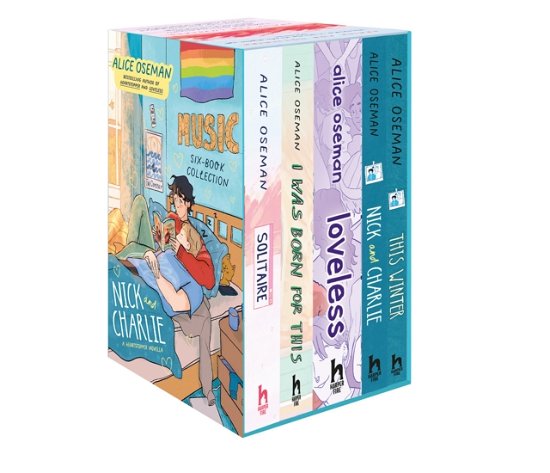 Cover for Alice Oseman · Alice Oseman Five-Book Collection Box Set (Solitaire, I Was Born For This, Loveless, Nick and Charlie, This Winter) (Bog)