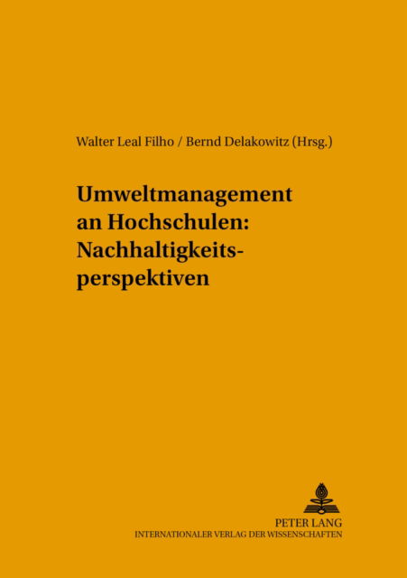 Cover for Umweltmanagement an Hochschulen: Nachhaltigkeitsperspektiven (Paperback Book) (2005)